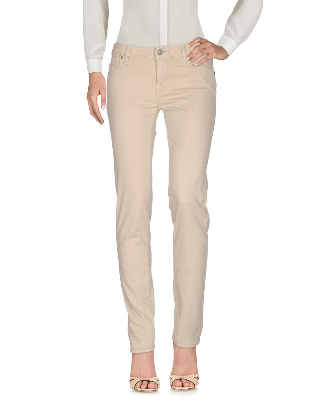 Jacob Cohen Natural Pants Cotton, Modal, Elastane