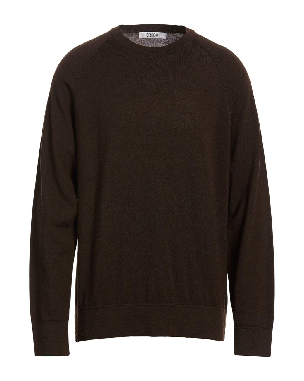 Grifoni Brown Dark Sweater Virgin Wool for men