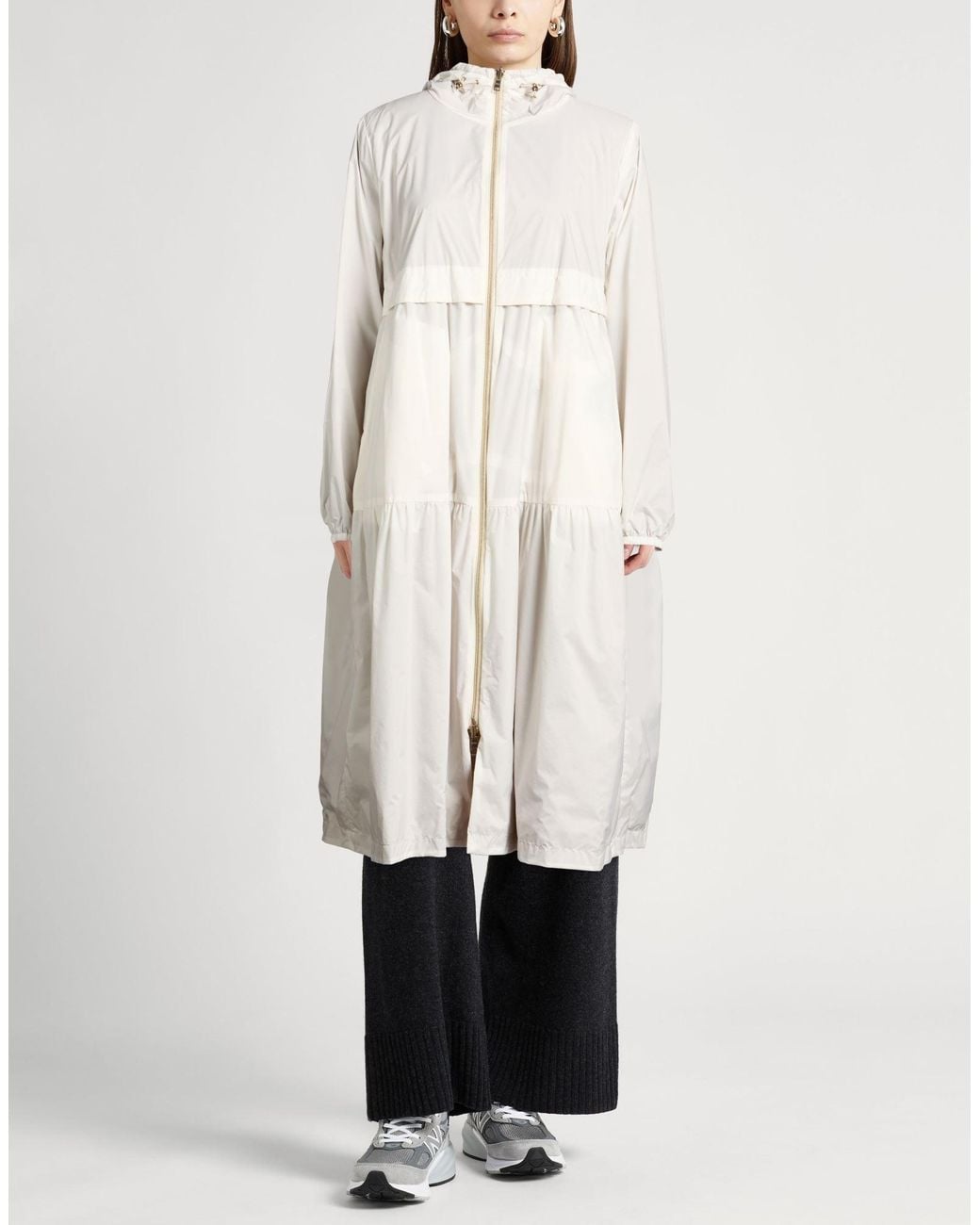 Herno White Overcoat & Trench Coat