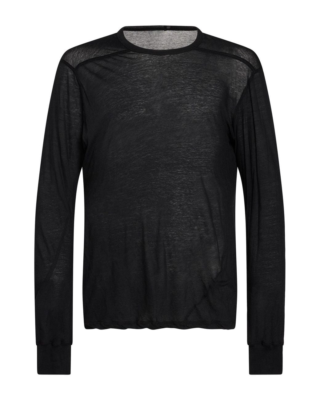 Rick Owens Black T-Shirt Cotton for men