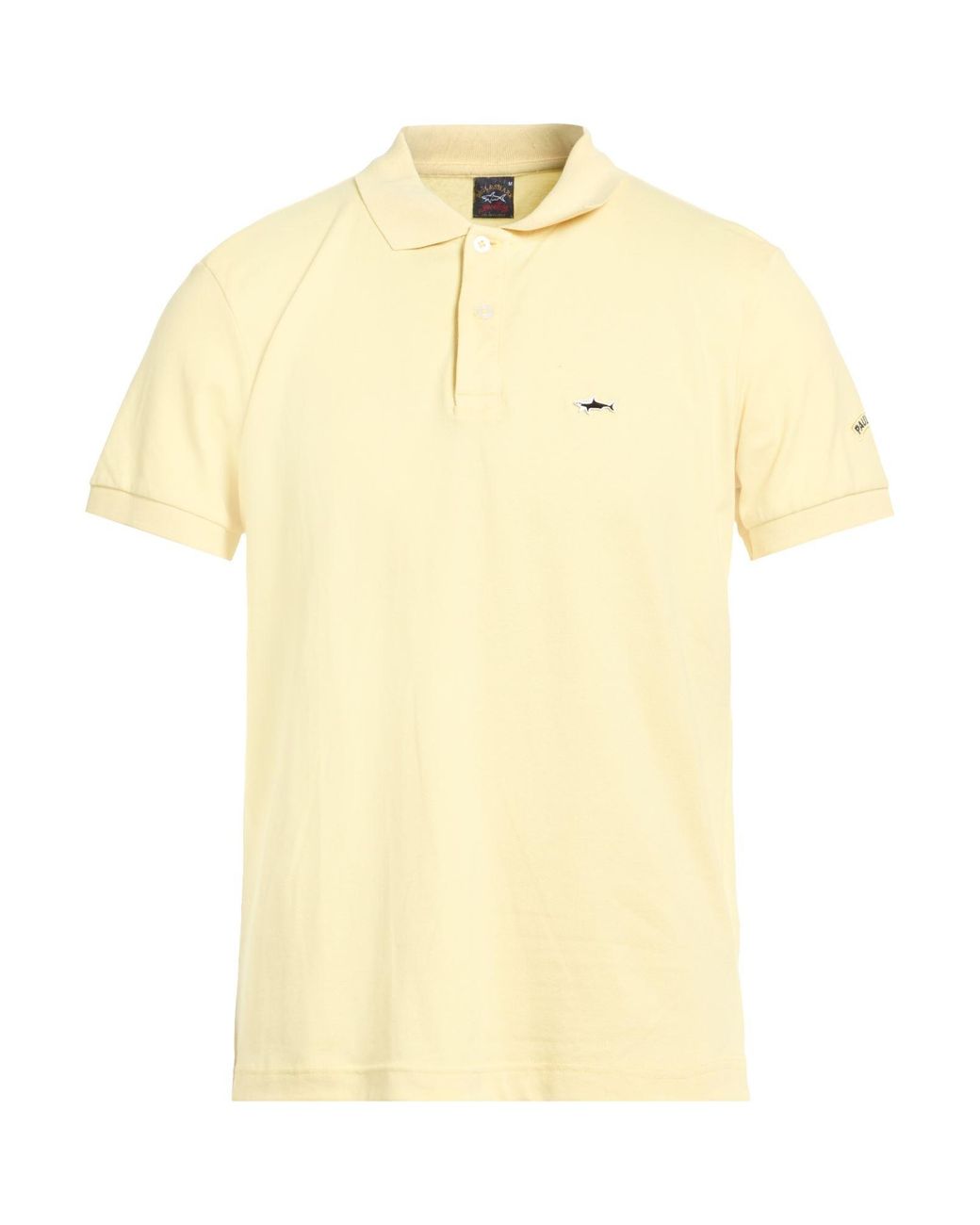Paul & Shark Yellow Polo Shirt Cotton, Elastane for men