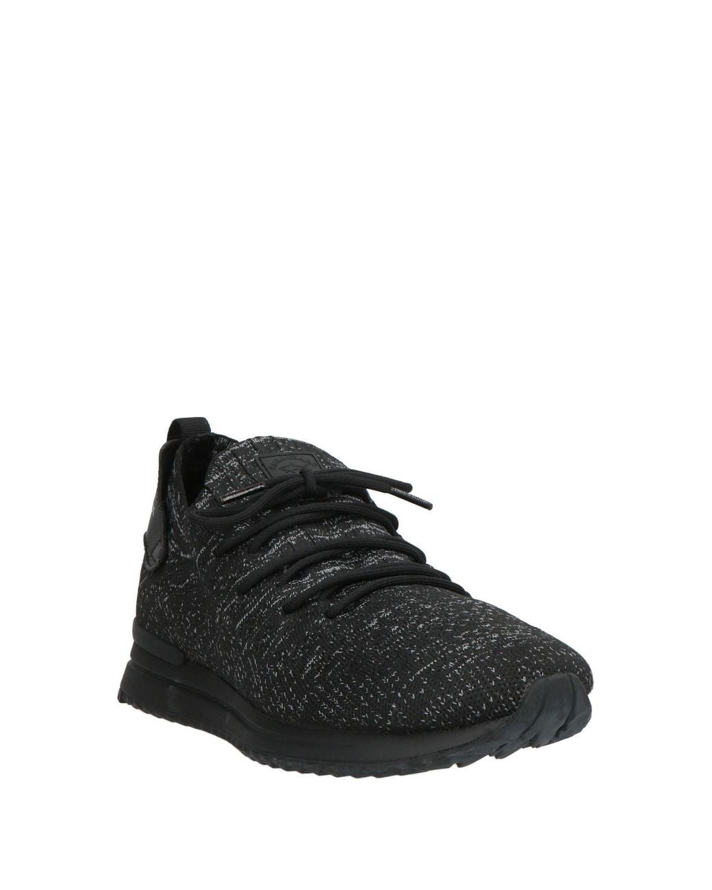 Paul & Shark Black Sneakers Textile Fibers, Leather for men