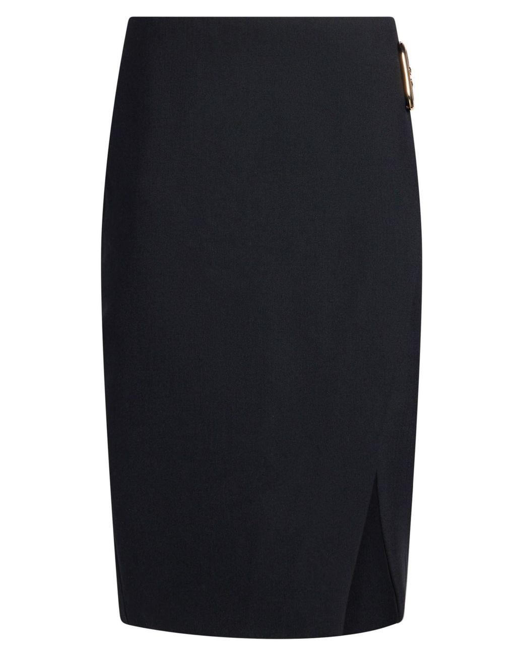 Casablanca Black Midi Skirt Polyester, Virgin Wool, Elastane, Polyamide