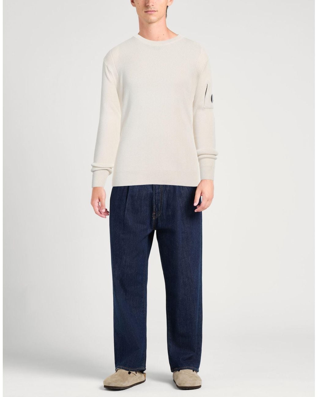 C P Company White Jumper for men