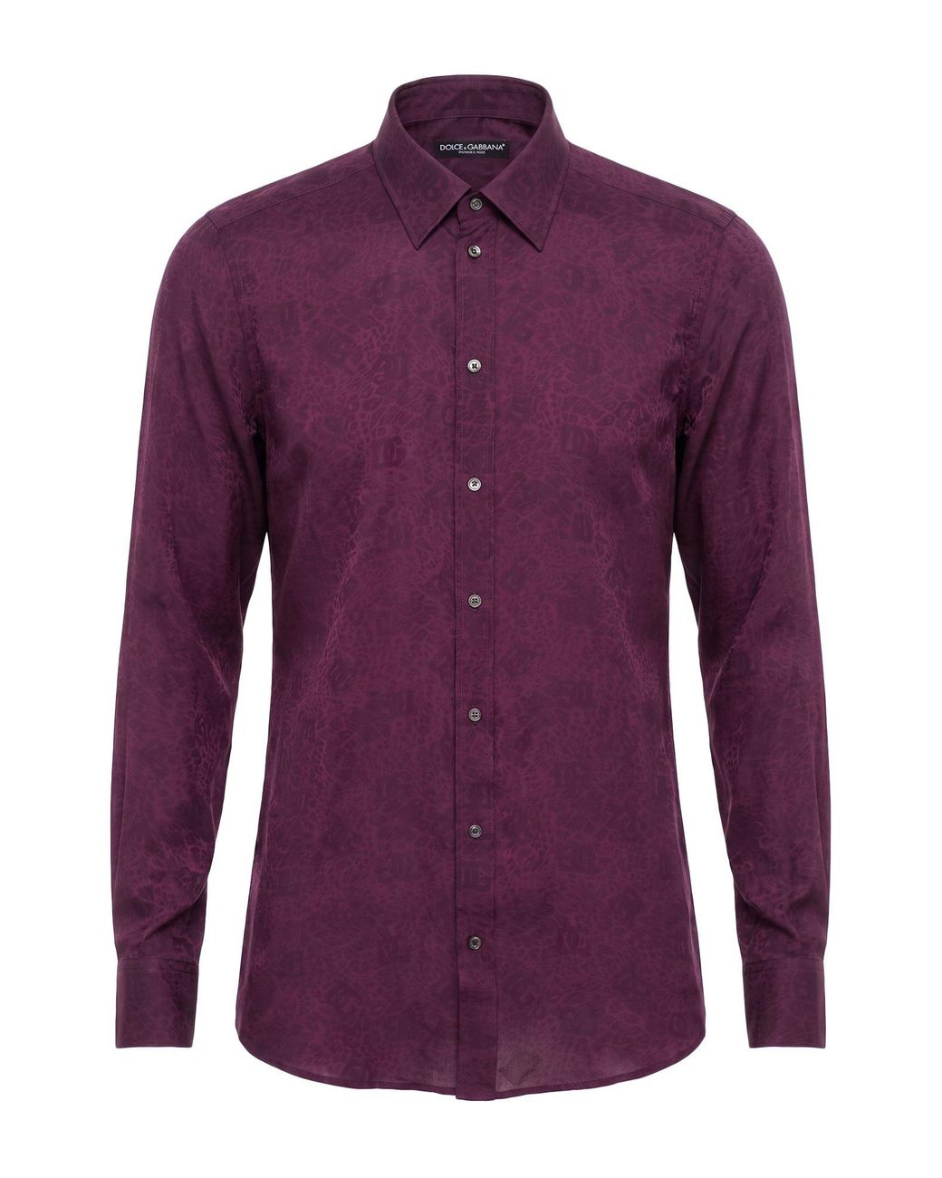Dolce & Gabbana Purple Shirt Silk for men