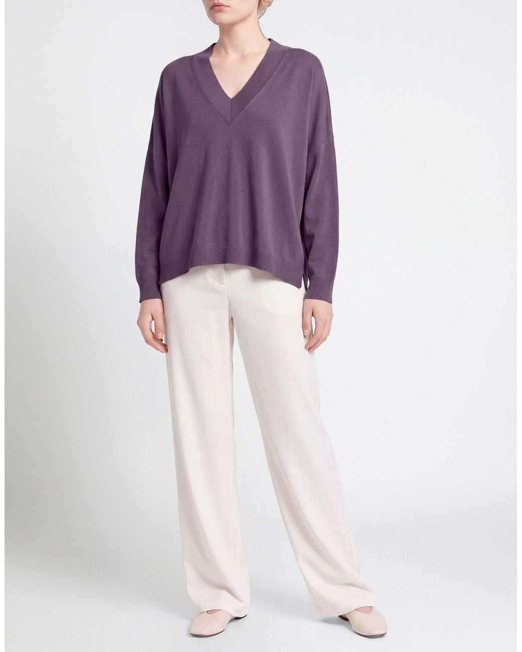 Manila Grace Purple Sweater Viscose, Polyester, Polyamide