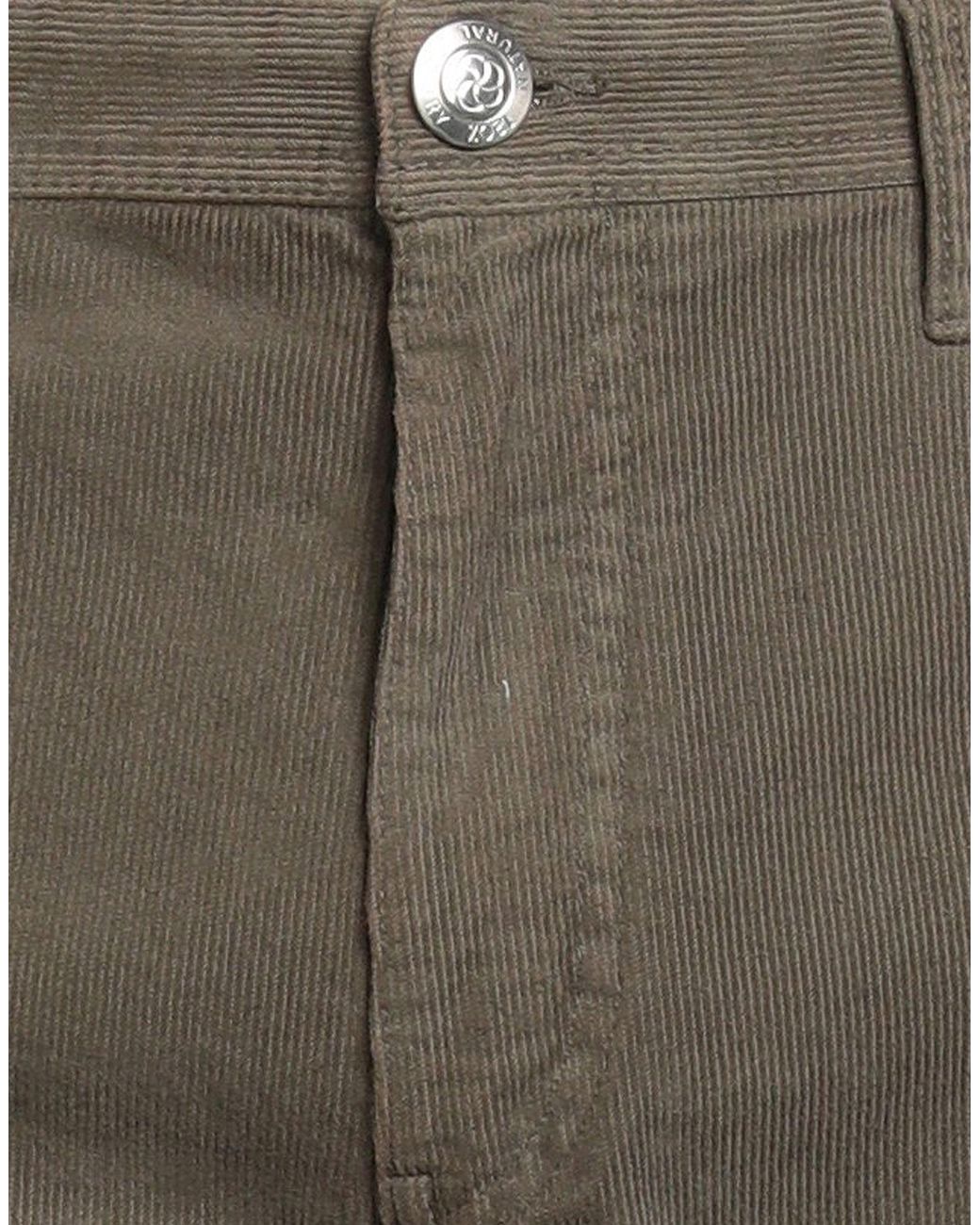 120% Lino Gray Pants Cotton, Elastane for men