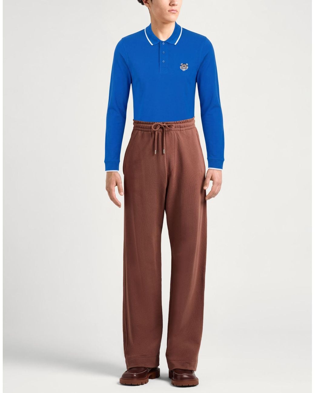 KENZO Blue Polo Shirts for men