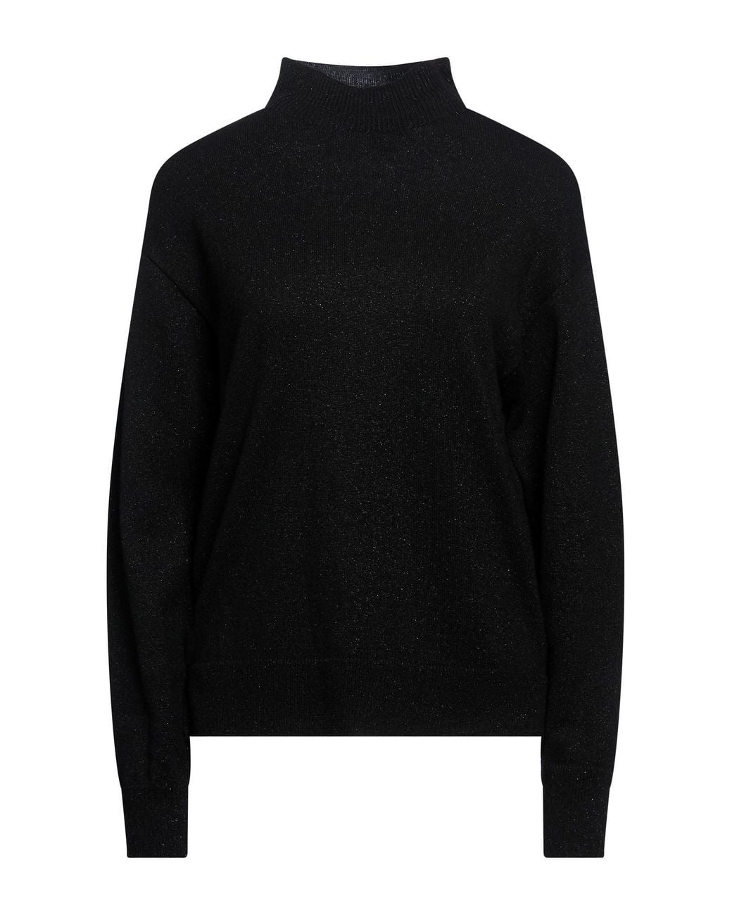 ARMANI EXCHANGE Black Turtleneck Polyamide, Viscose, Wool, Metallic Fiber, Cashmere