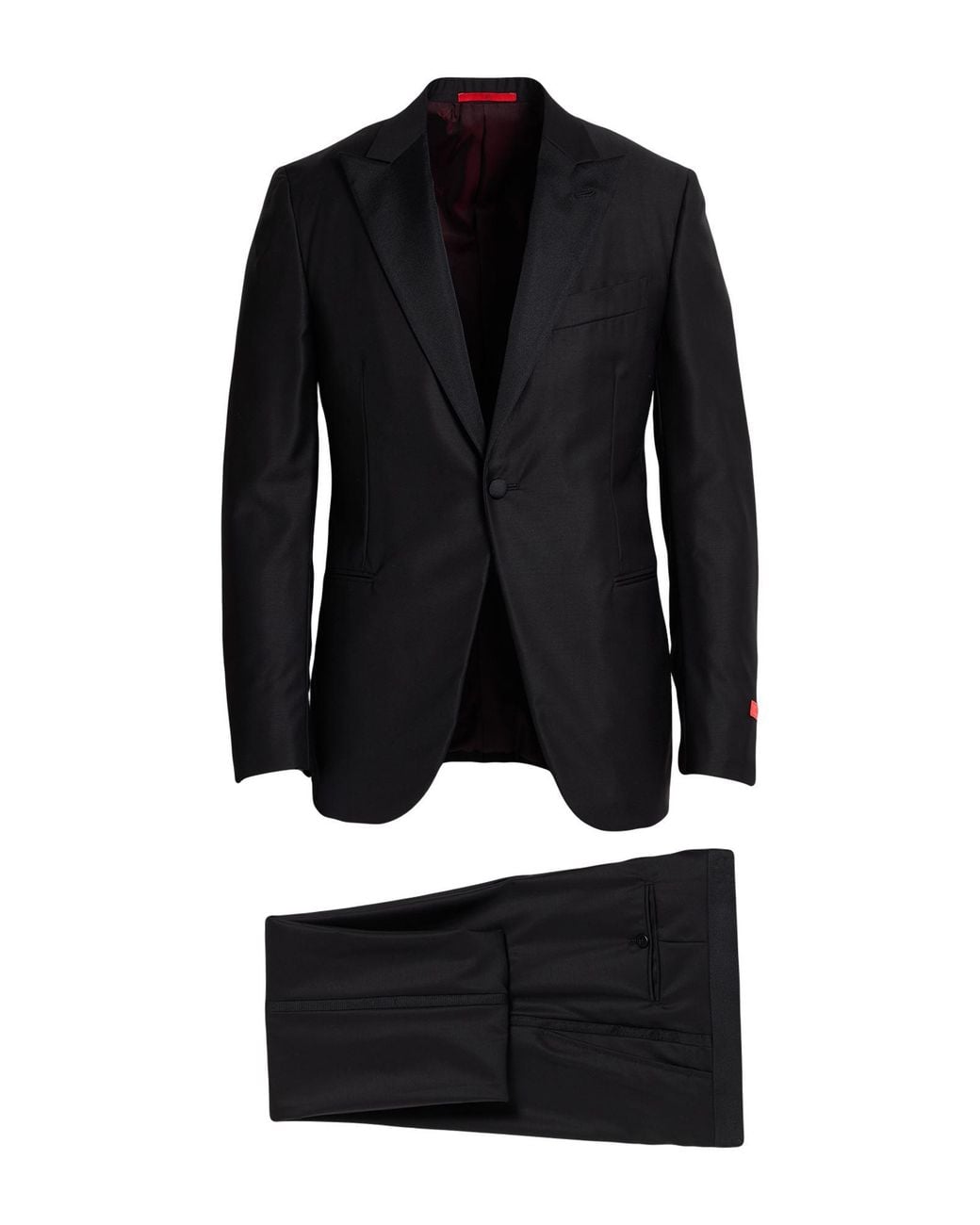 Isaia Black Suit Wool for men