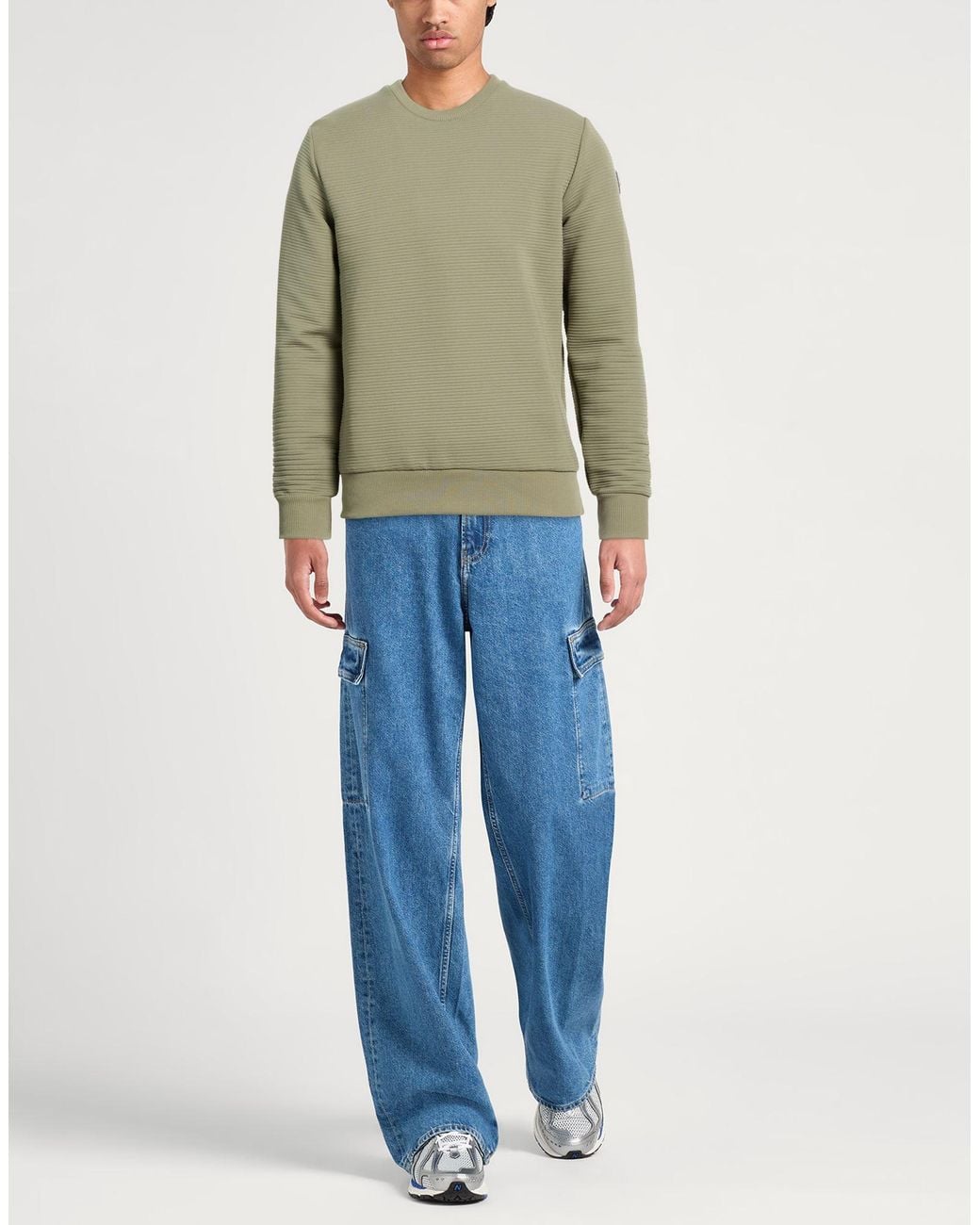 Colmar Green Sweatshirt Cotton, Polyester, Elastane for men