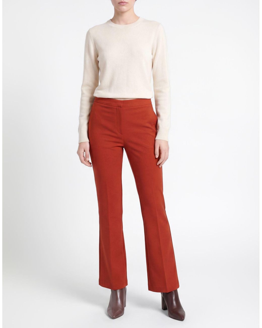 Jucca Red Pants Viscose, Polyamide, Elastane
