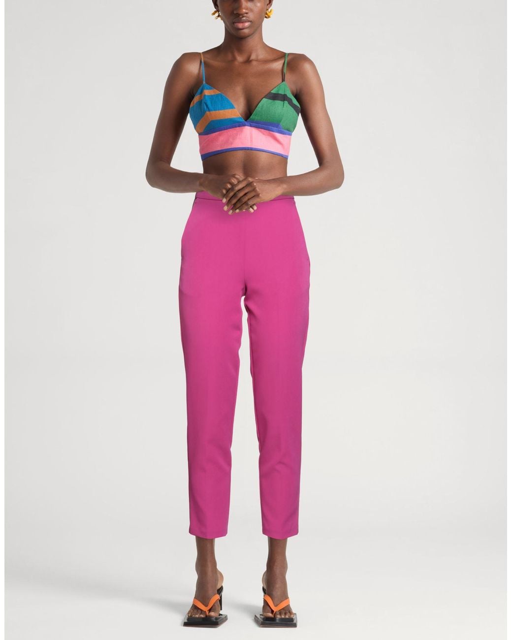 ViCOLO Pink Pants Polyester, Elastane