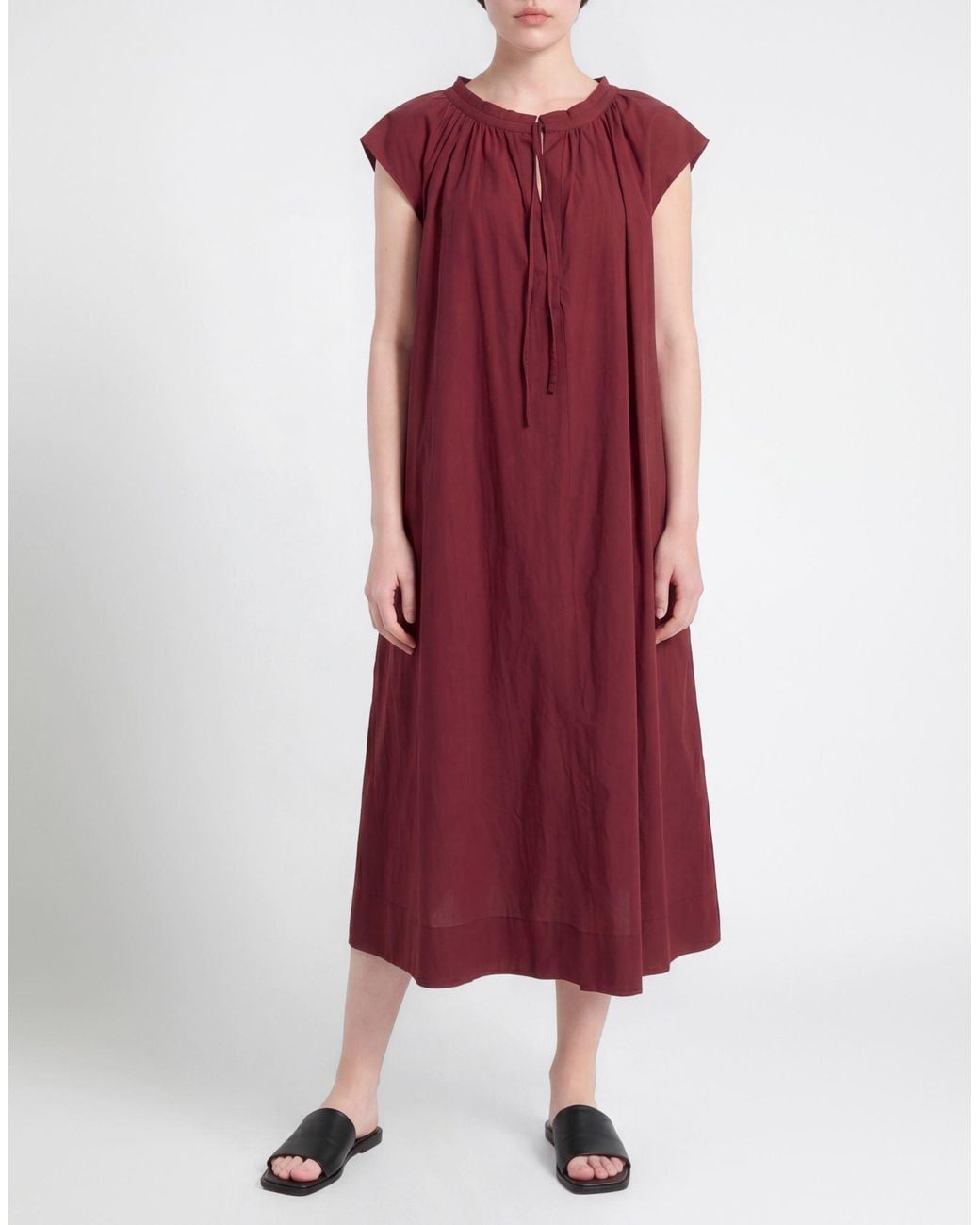 Ottod'Ame Red Midi Dress