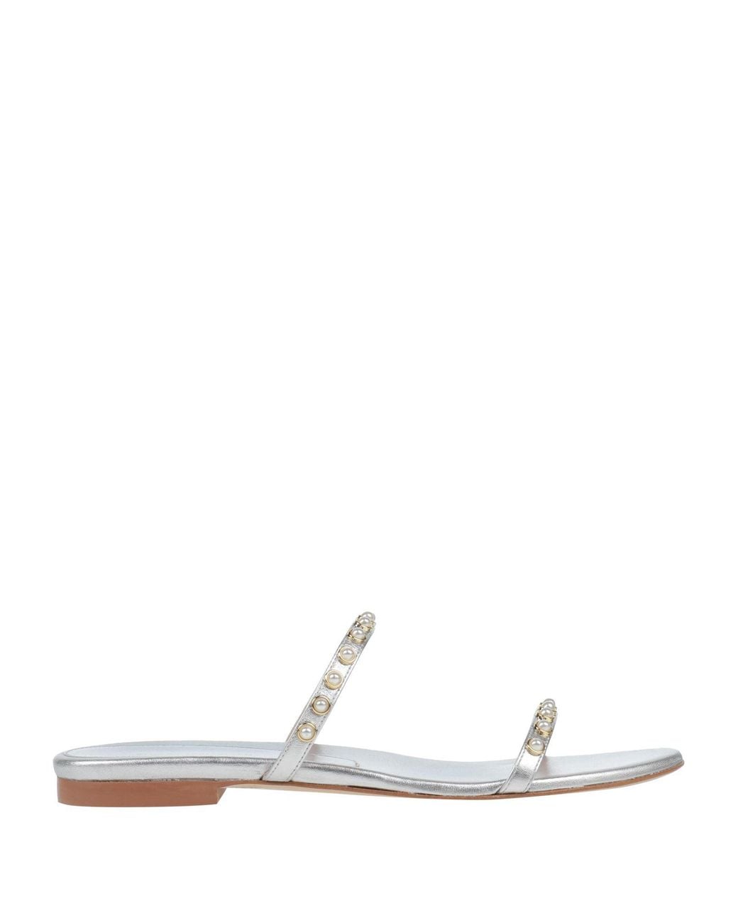 Stuart Weitzman White Sandals Leather