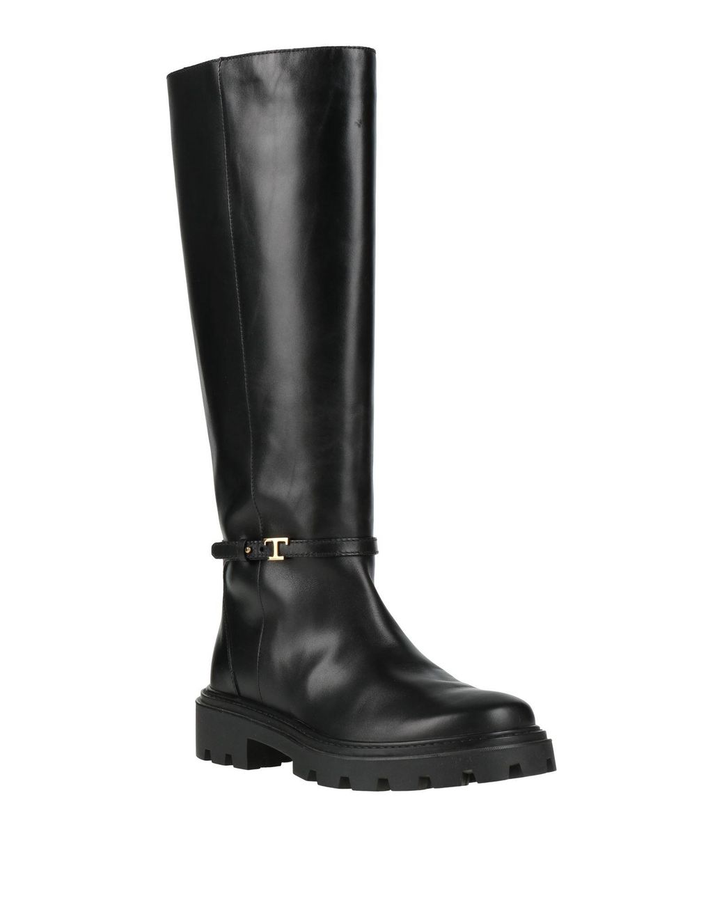 Tod's Black Boot Leather