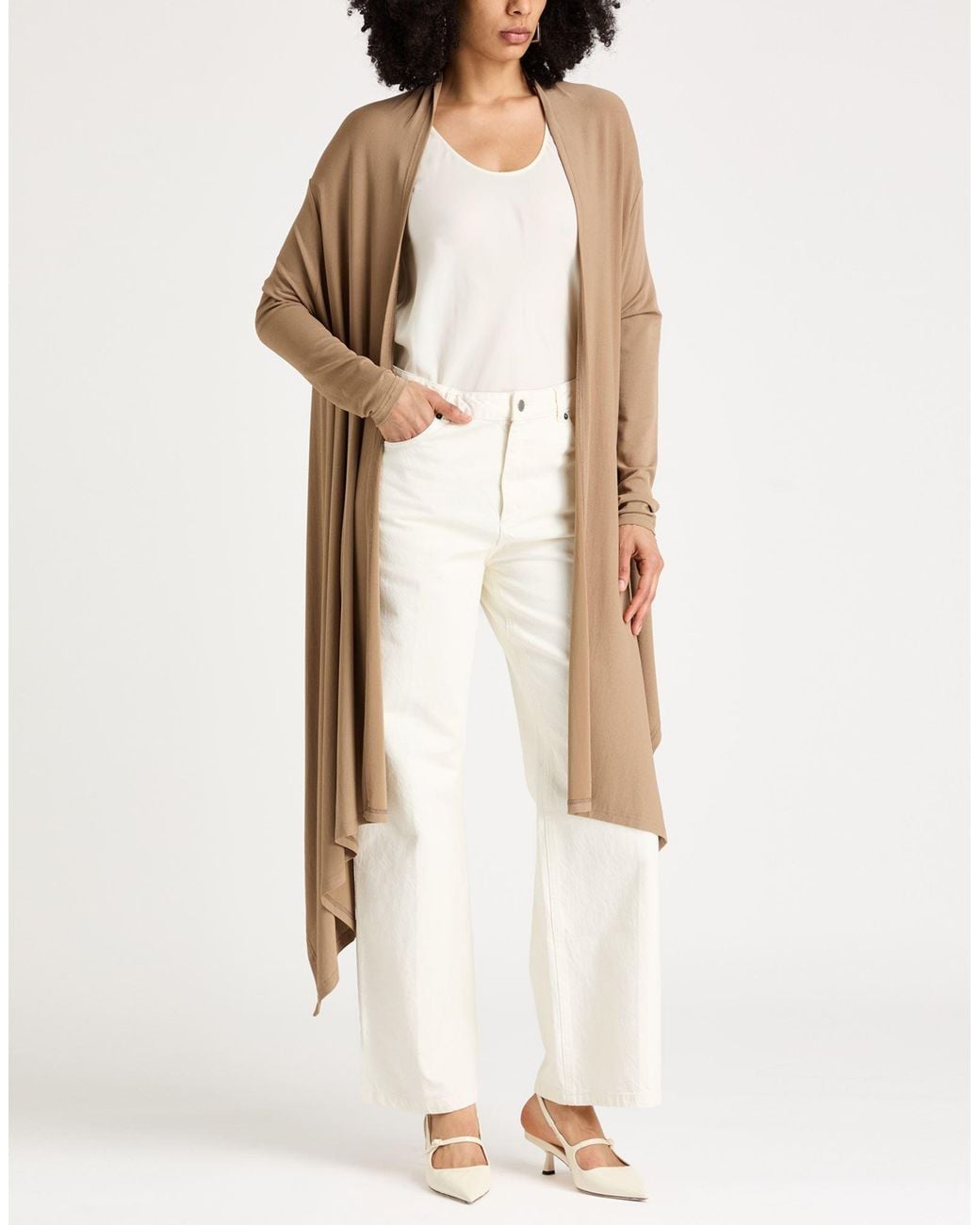 Wolford Natural The Wrap Cardigan Cardigan Viscose, Polyamide, Elastane