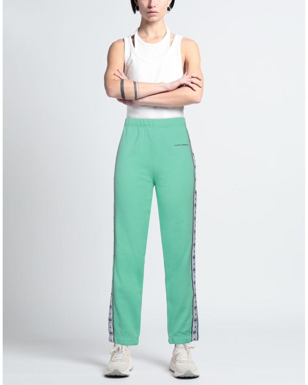 Chiara Ferragni Green Pants