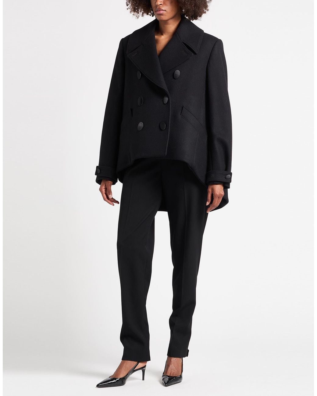Givenchy Black Coat Wool