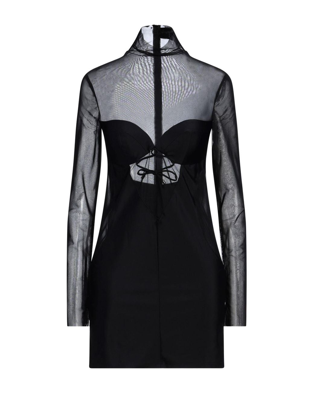Pinko Black Mini Dress Polyamide, Elastane