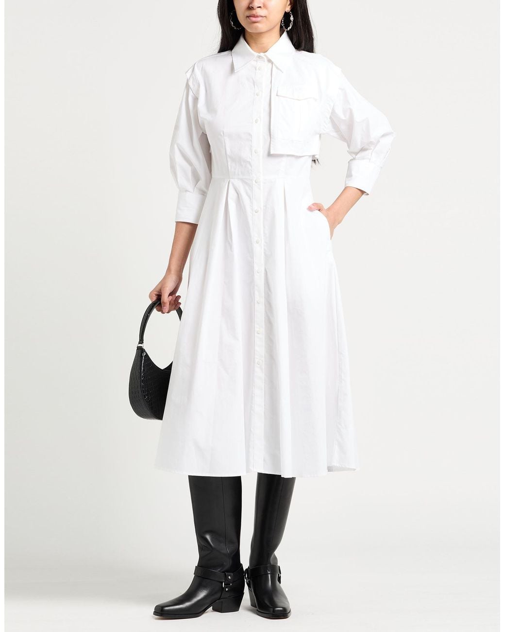 Karl Lagerfeld White Midi Dresses