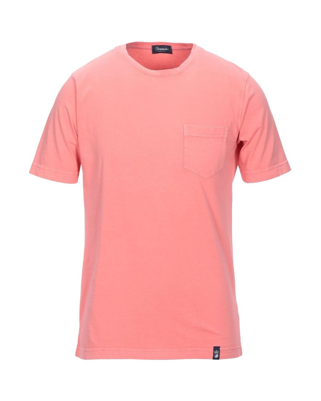 Drumohr Cotton Tshirt in Salmon Pink (Pink) for Men Lyst