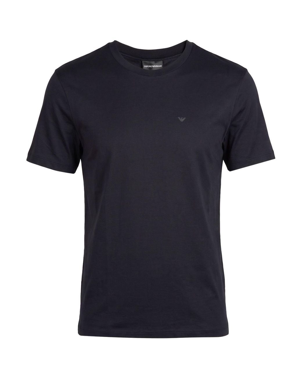 Emporio Armani Blue T-Shirt Lyocell, Cotton for men
