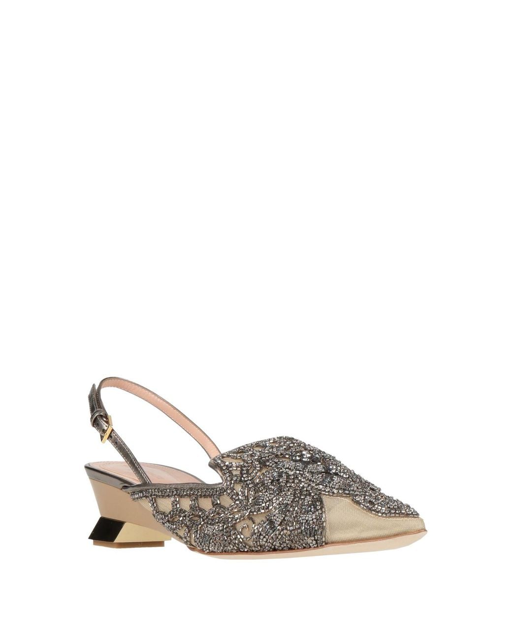 Alberta Ferretti Multicolor Pumps Textile Fibers, Leather