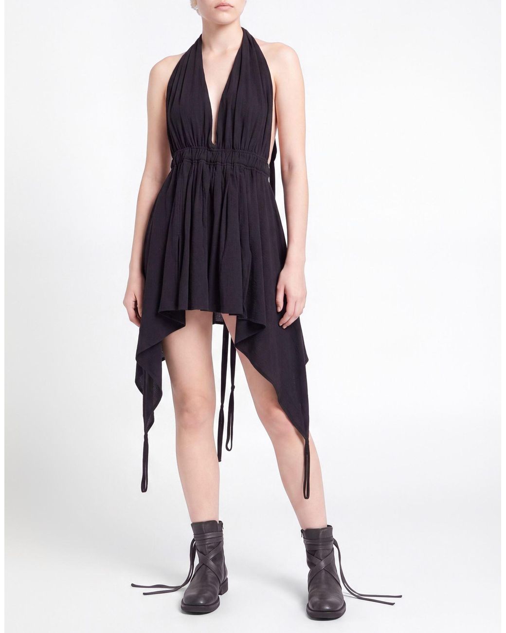 Caravana Black Charcoal Midi Dress Cotton