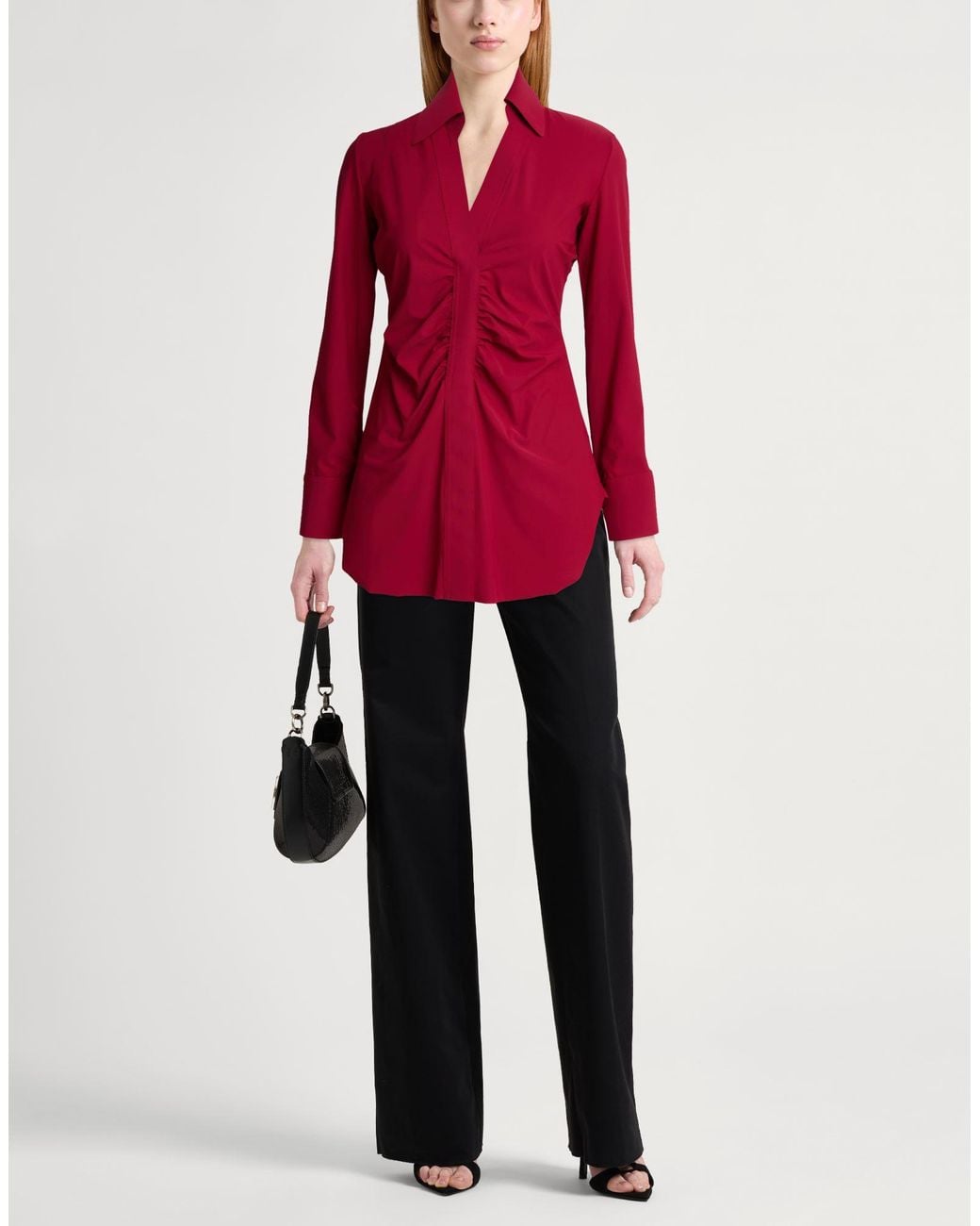 La Petite Robe Di Chiara Boni Red Top Polyamide, Elastane