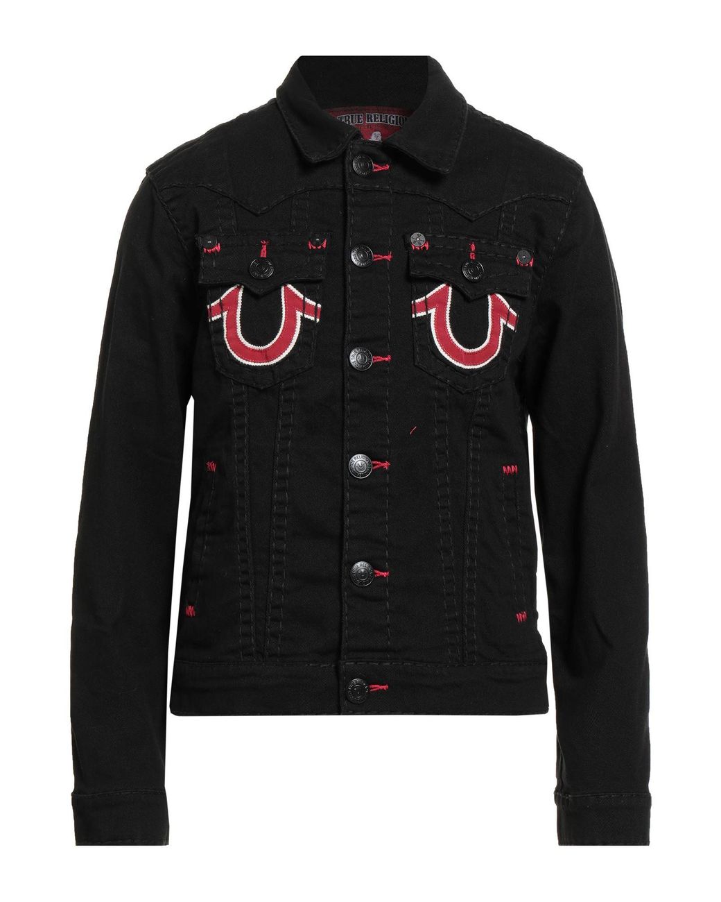 True Religion Black Denim Outerwear for men
