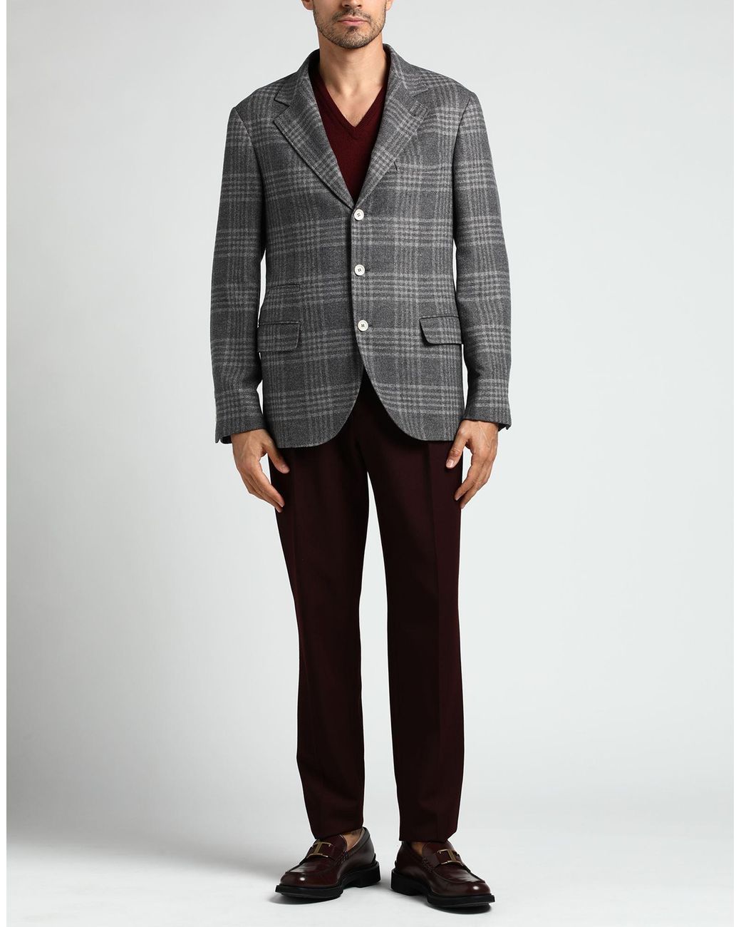 Brunello Cucinelli Gray Blazer for men