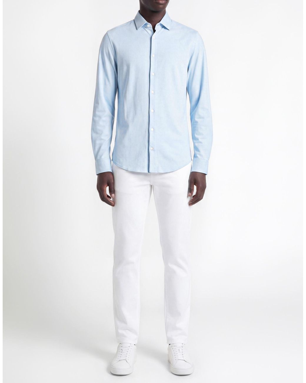 Calvin Klein Blue Sky Shirt Cotton for men