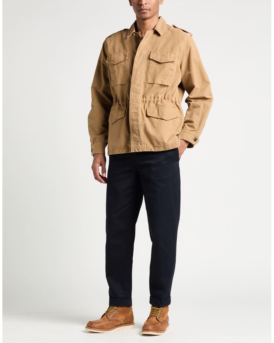 Nili Lotan Brown Jacket Cotton, Elastane for men