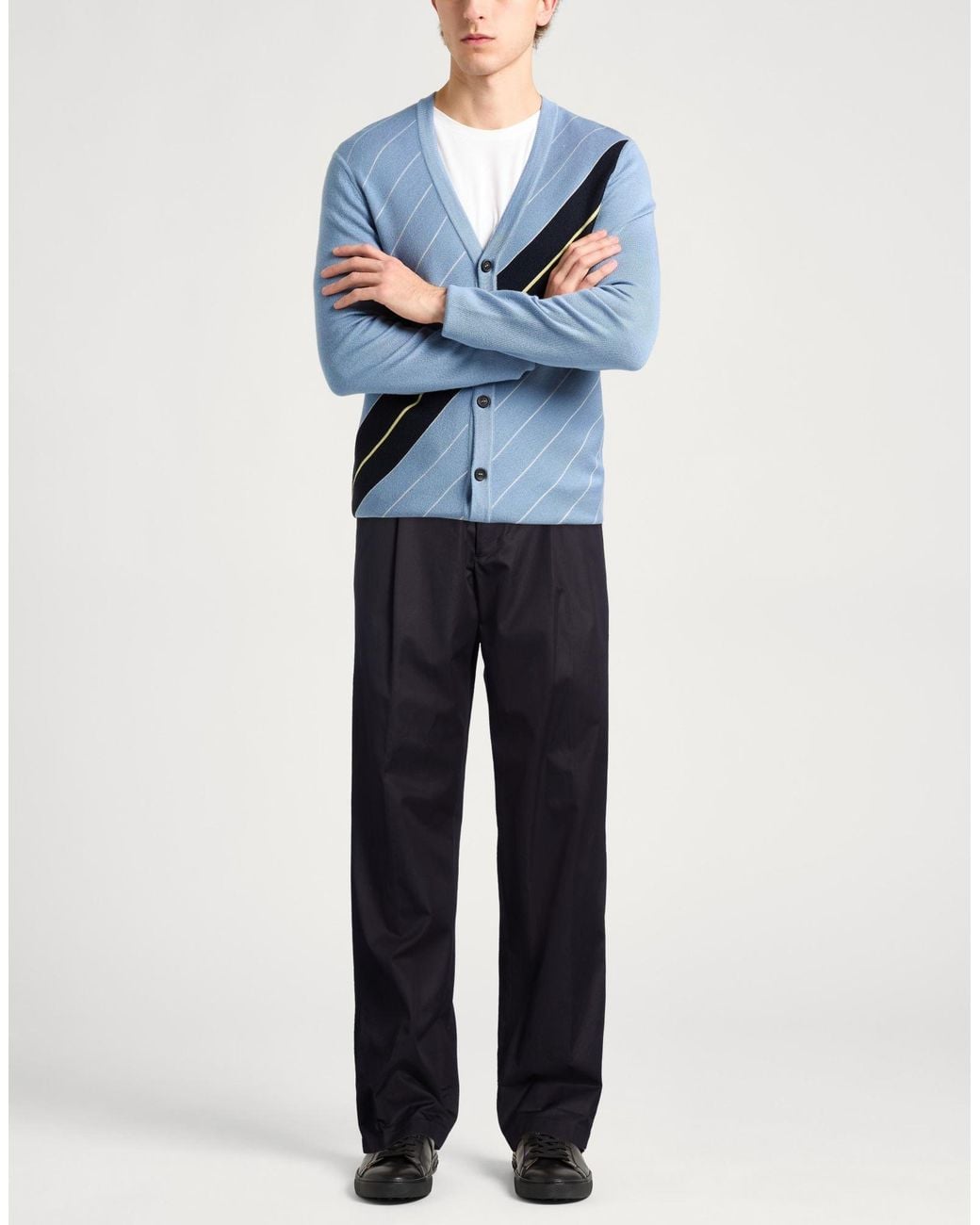 Herno Blue Midnight Pants Cotton for men
