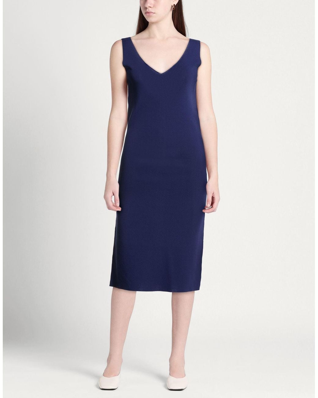 Vestido Midi Alpha Studio de color Blue