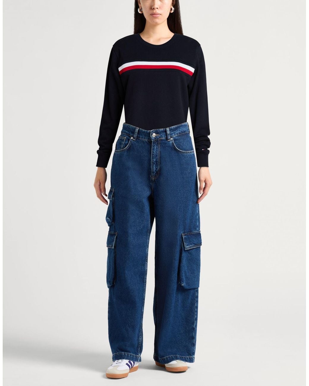 Tommy Hilfiger Black Midnight Sweatshirt Cotton