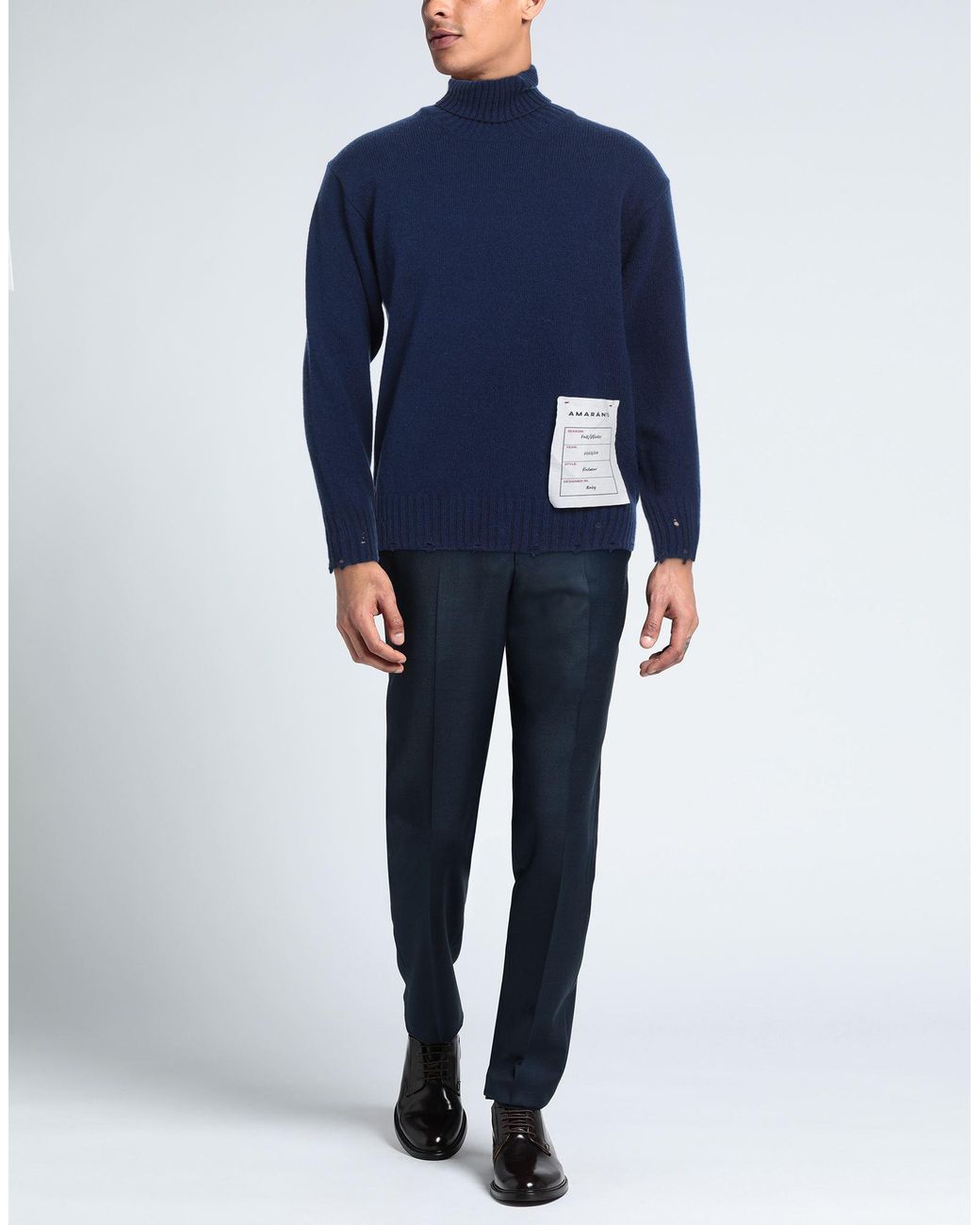Amaranto Blue Turtleneck for men