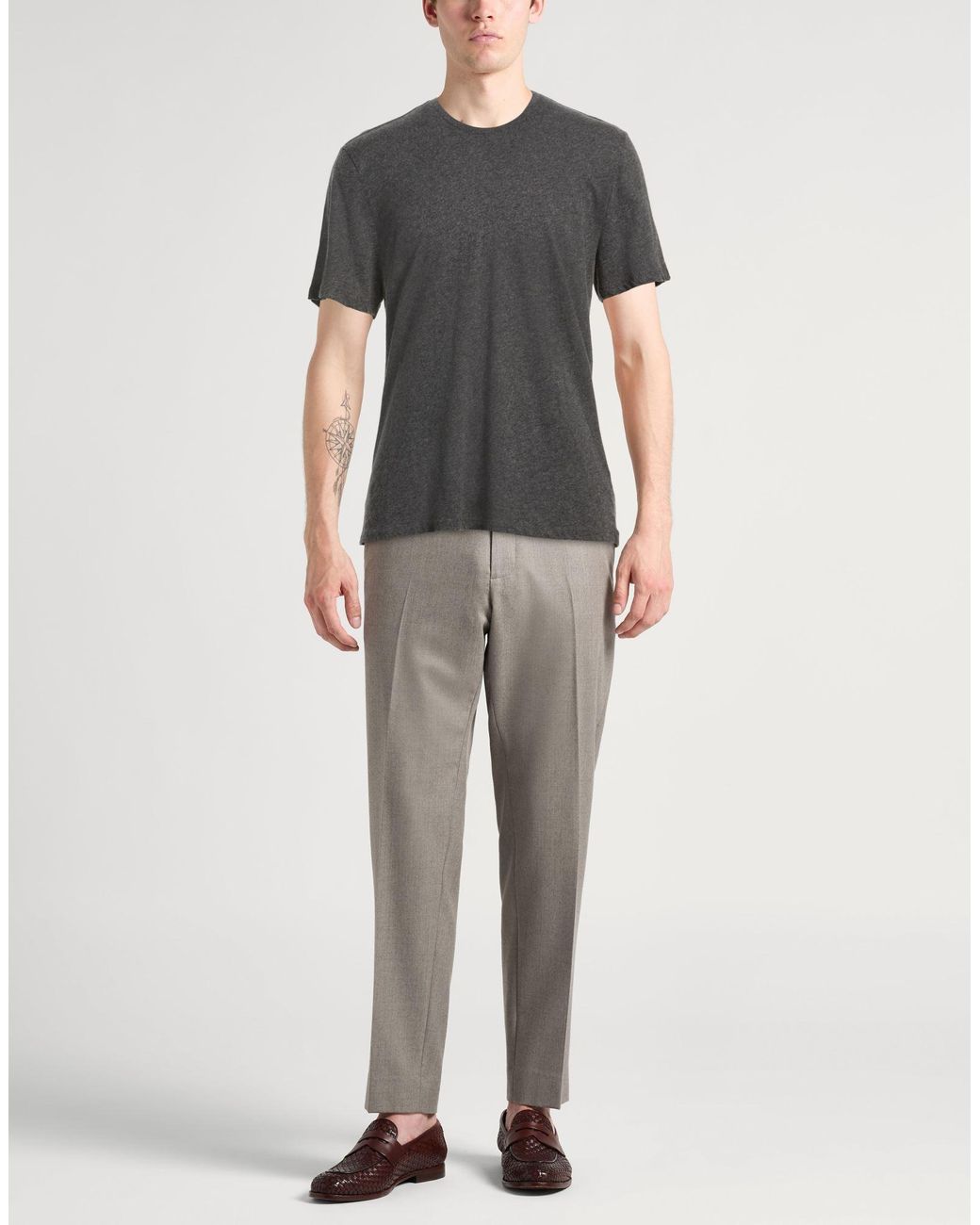 Majestic Filatures Gray T-Shirt for men