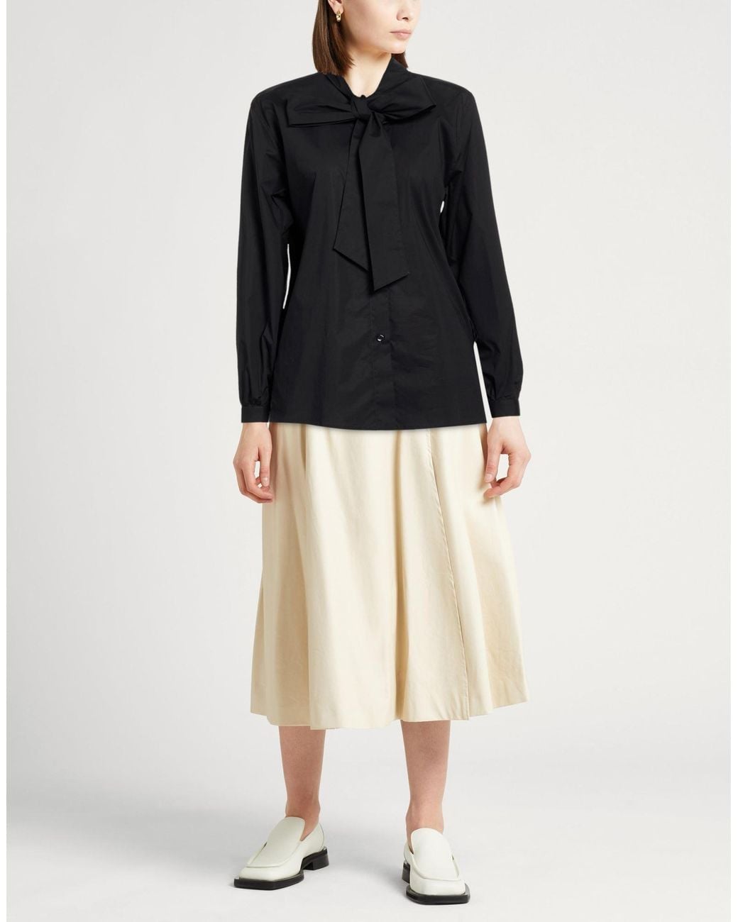 Moorer Black Shirt Cotton, Elastane