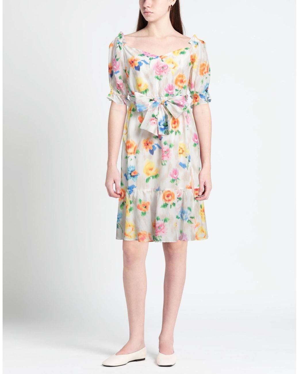 Boutique Moschino White Midi Dress