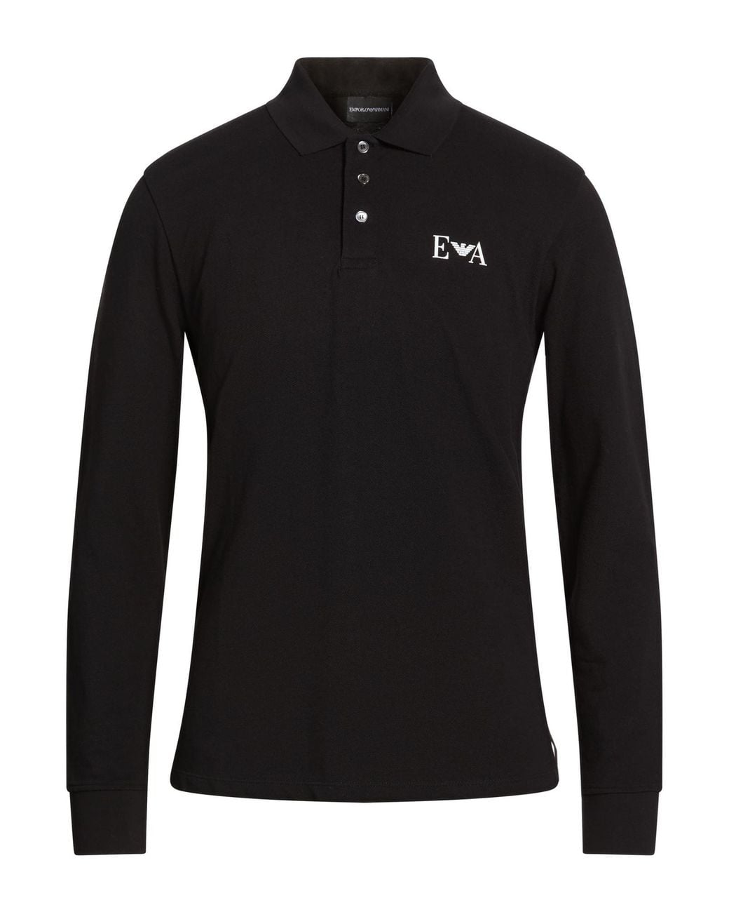 Emporio Armani Black Polo Shirts for men