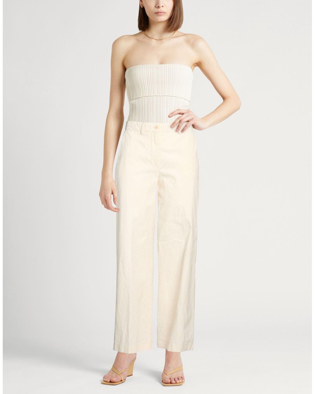 19.70 Nineteen Seventy White Trouser