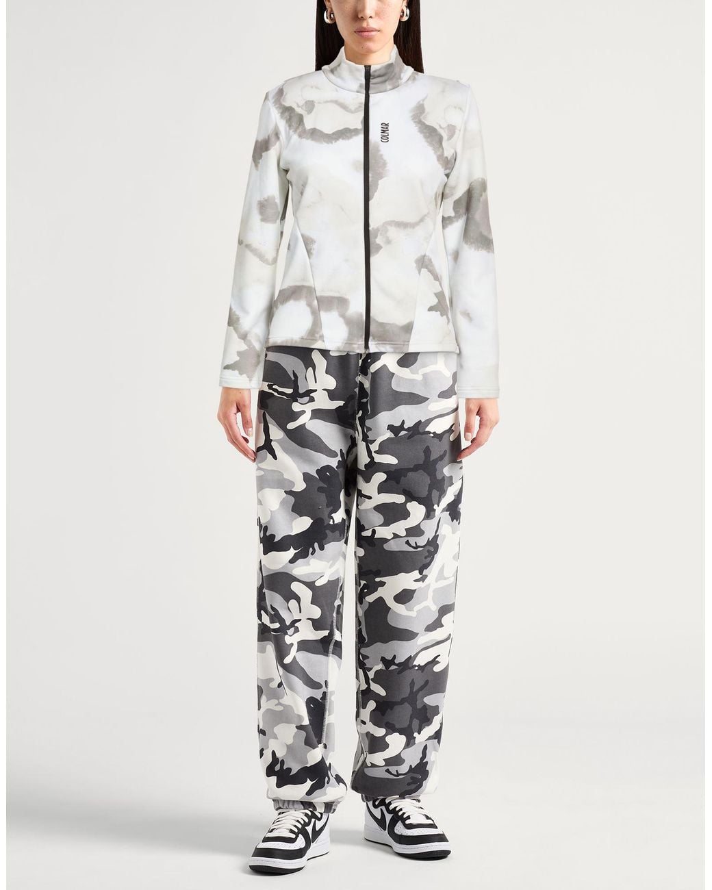 Colmar White Sweatshirt Polyester, Elastane