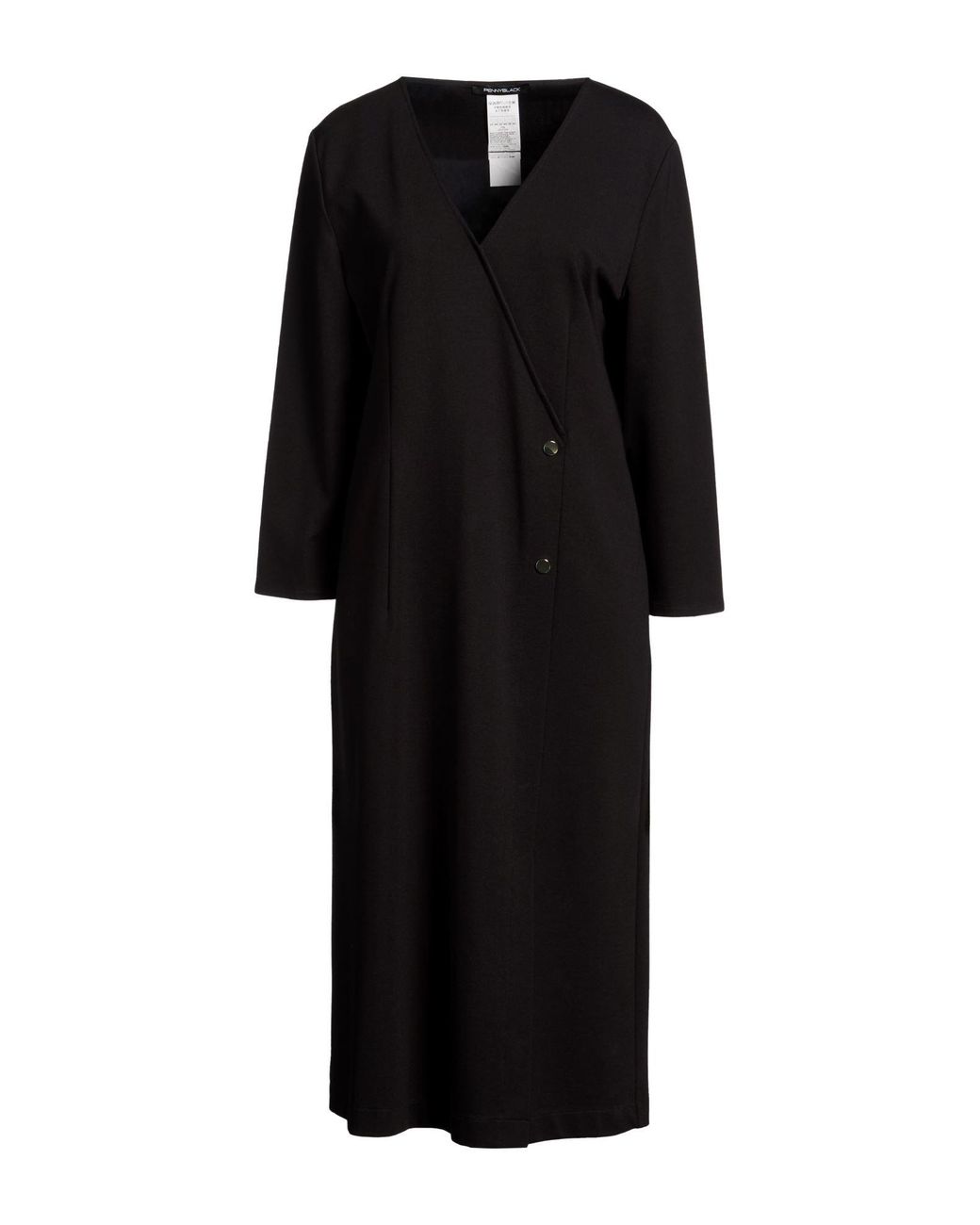 Pennyblack Black Midi Dress Viscose, Polyamide, Elastane