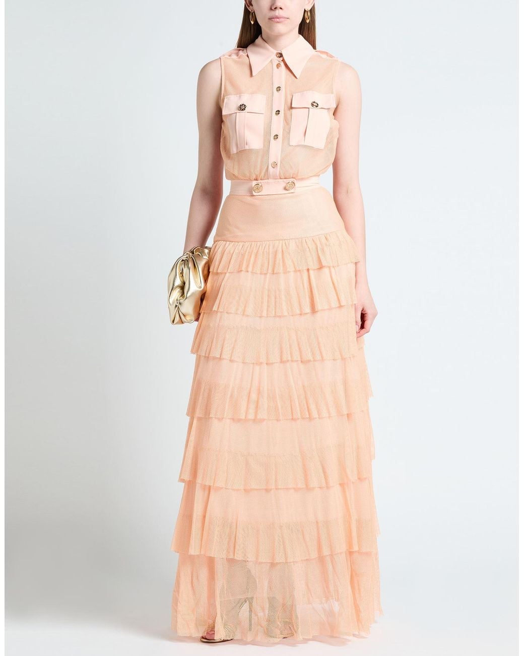Elisabetta Franchi Pink Maxi Dress