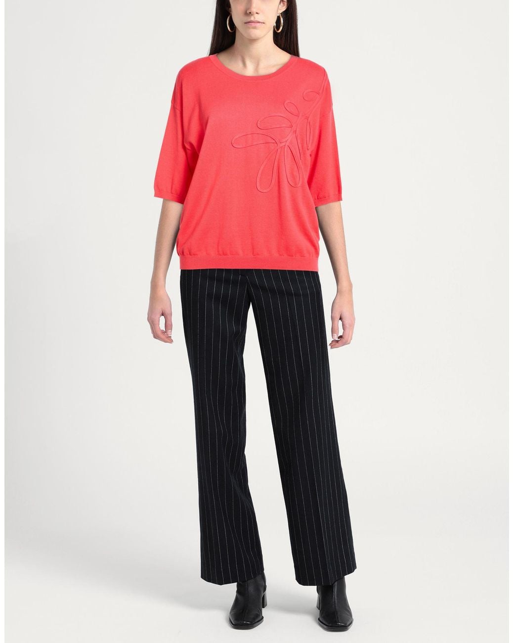 Xandres Red Sweater Organic Cotton