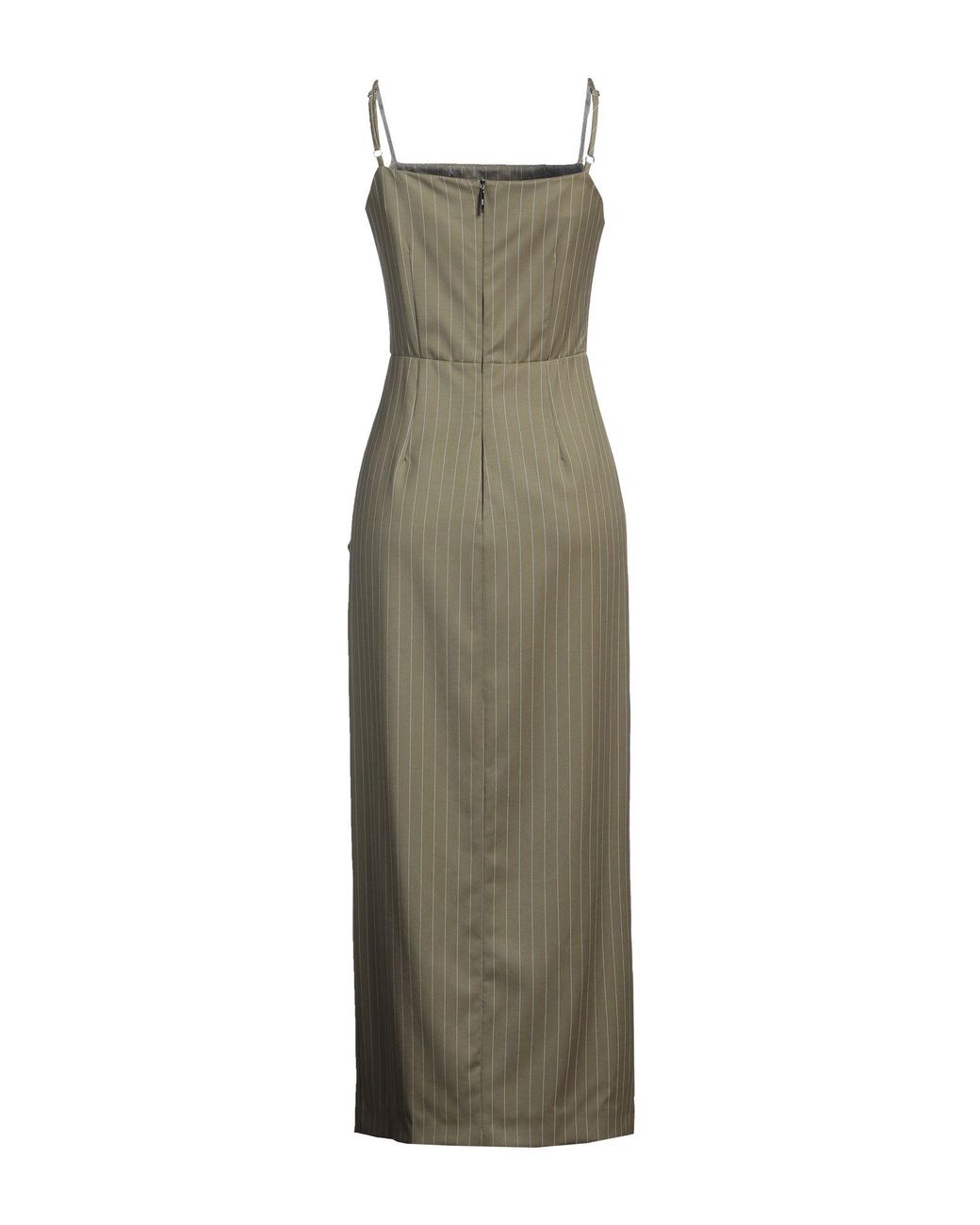 MSGM Green Midi-Kleid