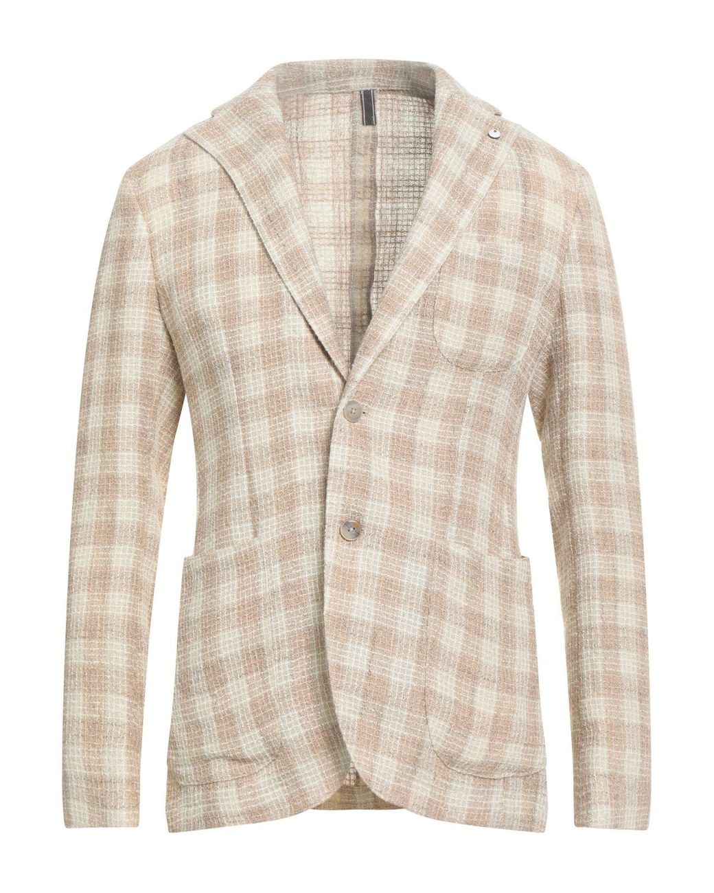 L.b.m. 1911 Natural Blazer Polyester, Cotton for men