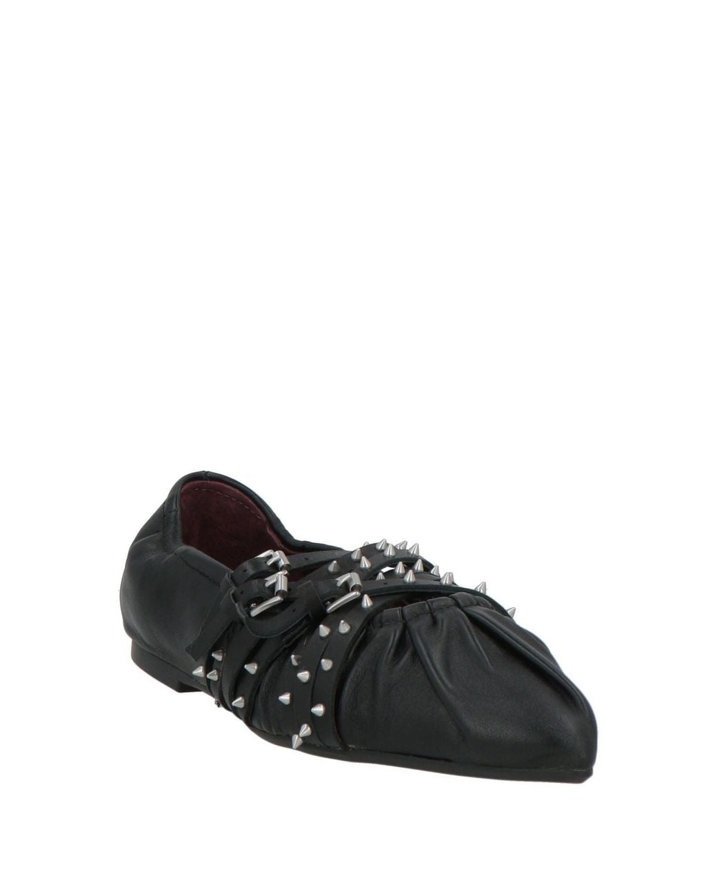 Ash Black Brendah Ballet Flats Leather
